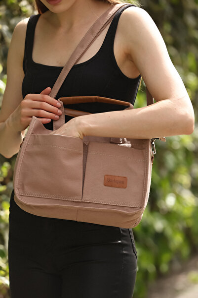 PASSTELL Women's Canvas Fabric Shoulder Strap, Hand-Held Shoulder Bag