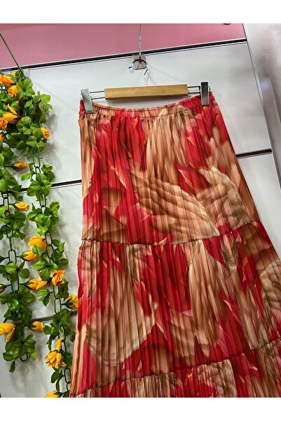 edu collection Тришарова спідниця з підкладкою з шифону з візерунком