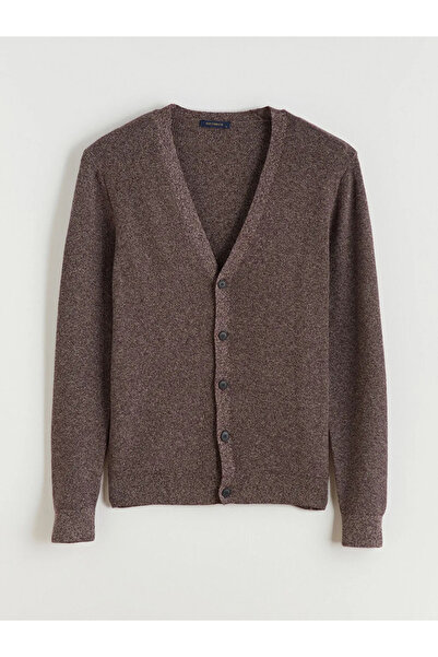 LC Waikiki Standard Mold V-Neck Men's Knitwear Cardigan