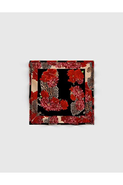 İLVİ Anubis Silk Twill Red Women's Bandana