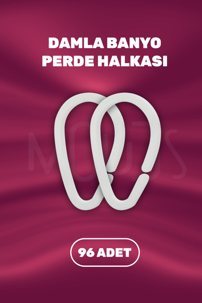 Moud's Bathroom Curtain, Shower Curtain Ring, Hook 96 Pieces Shower Cabin Cur...