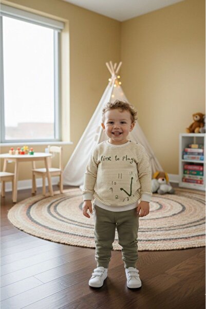 BOBBY JR KİDSWEAR Printed Baby Set