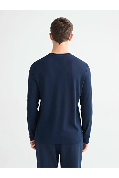 LC Waikiki Crew Neck Long Sleeve Printed Men's T-Shirt