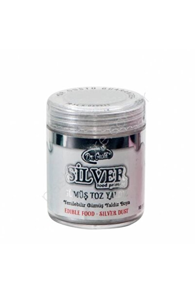 Dr. Gusto Dr Gusto Yenilebilir Metalik Toz Boya Gümüş 10 Gr