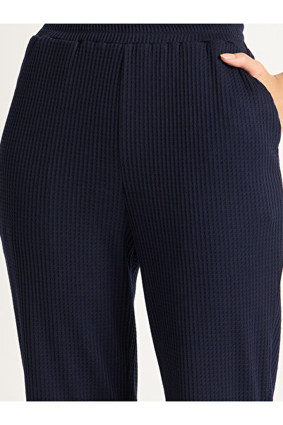 Femmella By Styli Navy Waffle Knit Hoodie and Joggers Co-Ords