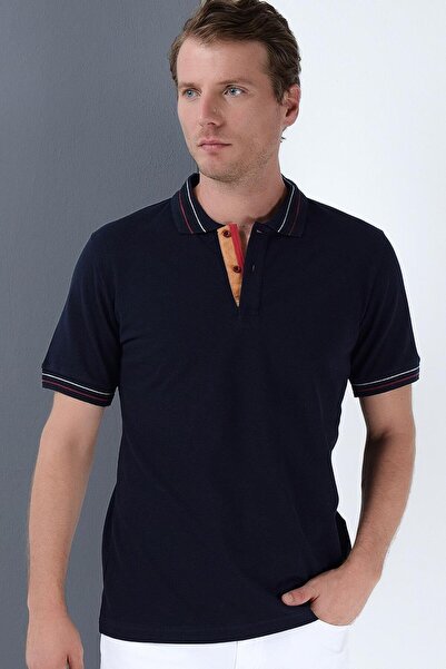 Dewberry T9567 Men's T-Shirt-Dark Blue