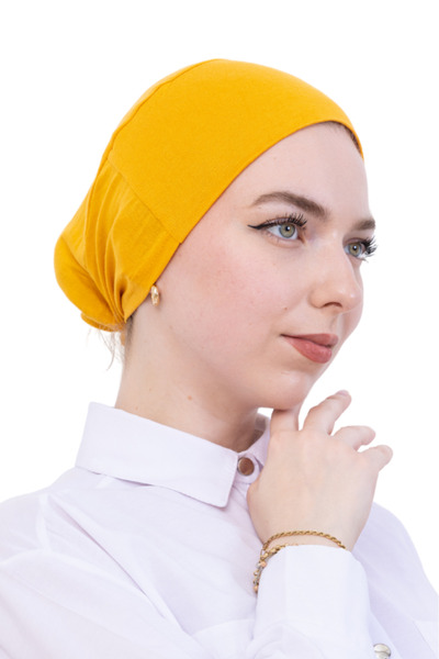 Modish Group Practical Bone Cotton Hijab Inner Bonnet, Ready-To-Wear Viscose Hat for Headscarf, for Prayer Daily Use