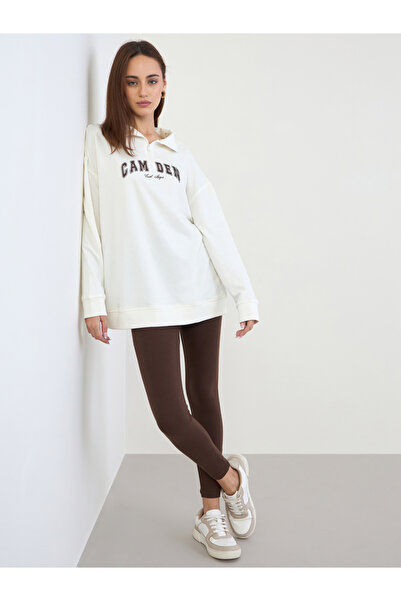 Styli Oversized Longline Sweatshirt and Leggings Co-Ords