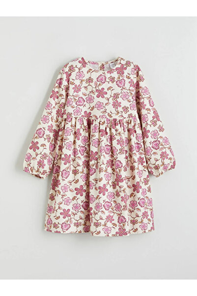 LC Waikiki Patterned Girl's Dress and Vest