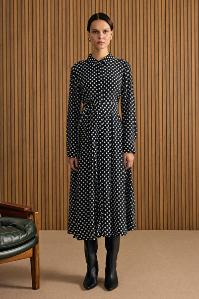 Aker Puantiye Viscon Elbise