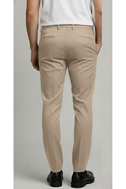 Bürke Ανδρικό υφασμάτινο παντελόνι καλής ποιότητας σε χρώμα κόκκινο