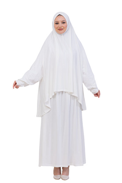 Modish Group Two Piece Prayer Dress – Long Cotton Hijab Clothing Abaya & Headscarf Set