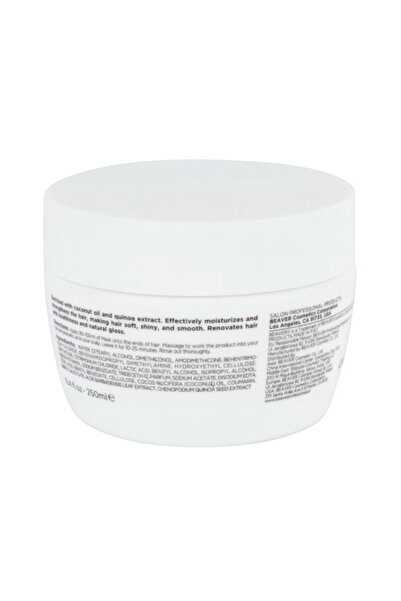 Beaver Mască hidratantă pentru păr cu ulei de cocos și quinoa 250 ml