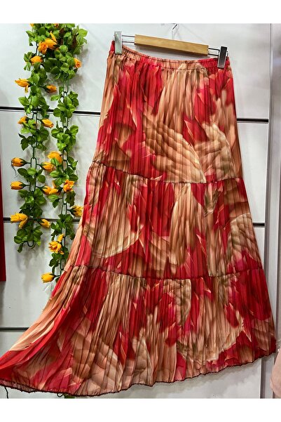 edu collection Тришарова спідниця з підкладкою з шифону з візерунком