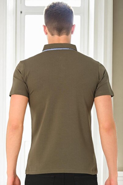 Dewberry T9582 Men's T-Shirt-Khaki