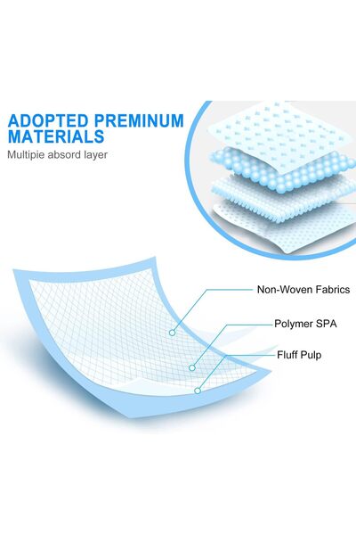 Generic Disposable Baby Changing Pads, Soft Waterproof Breathable Leakproof, Portable (100 pcs, 33×45 cm)