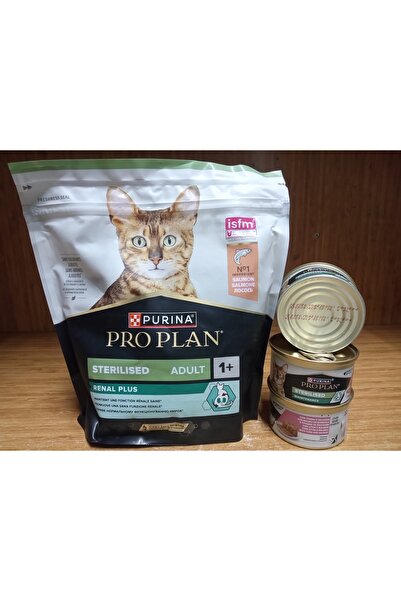 Pro Plan KISIRLAŞTIRILMIŞ SOMONLU KEDİ MAMA 400 GRAM X 5 ADET+2 ADET KISIR KEDİ KONSERVE SOMON&TON BALIKLI