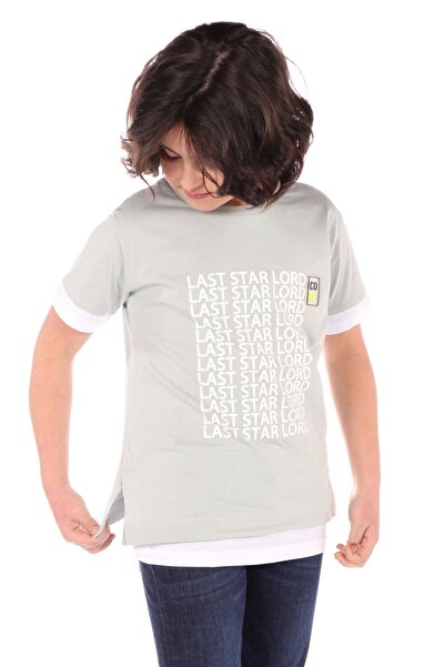 Toontoy تي شيرت للأولاد مطبوع بياقة دائرية وأكمام قصيرة