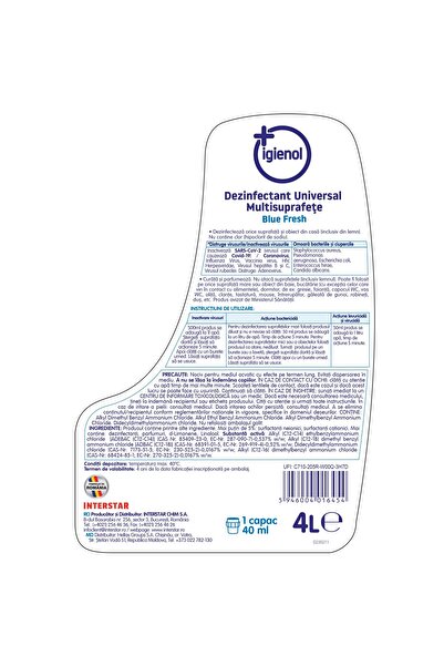 Igienol Dezinfectant universal blue, 4 L