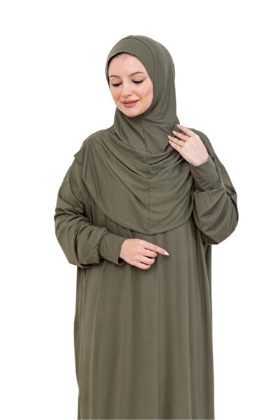 Modish Group One Piece Prayer Dress Set, Viscose Soft Hijab Abaya, Comfortable Ready-To-Wear Shawl Headscarf Suit