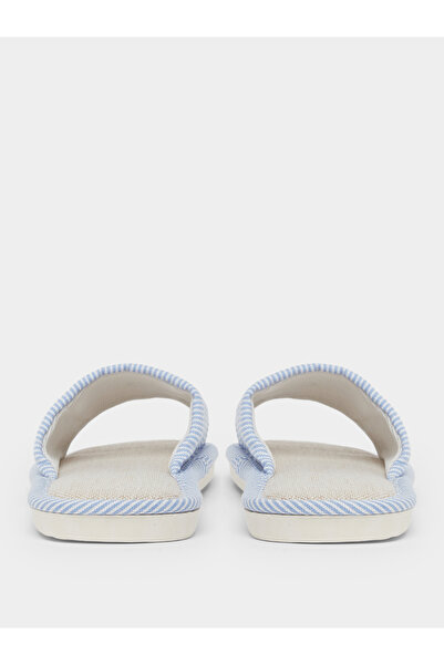 Take Two By Styli Striped Bathroom Slippers
