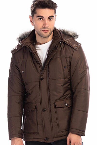 Dewberry M9635 Men's Coat-Brown