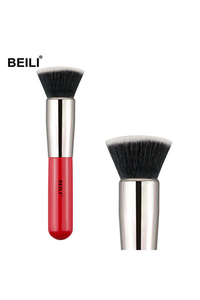BEILI Pensula fond de ten par sintetic Red H104