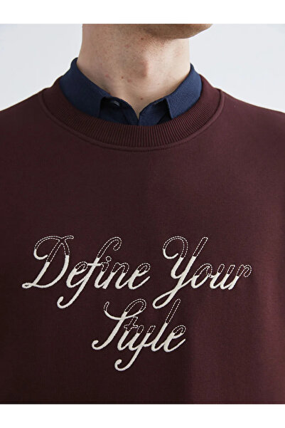 LC Waikiki Crew Neck Printed Men's Thick Sweatshirt