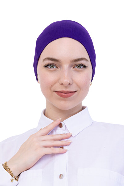 Modish Group Practical Bone Cotton Hijab Inner Bonnet, Ready-To-Wear Viscose Hat for Headscarf, for Prayer Daily Use