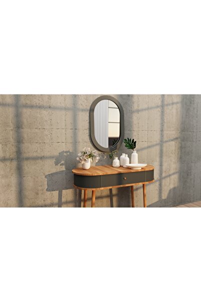 3mzp Mobilya Aynalı Montajsız Ahşap Ayaklı - Renkli Dekoratif Bombe Dresuar