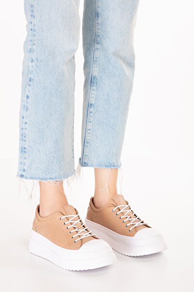 Gondol Genuine Leather Daily Light Sole Sports Shoes Zx.1104 Salmon