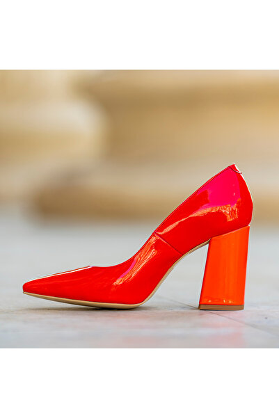 OEM Women's Shoes With Thick Heels Victoria Red - 35