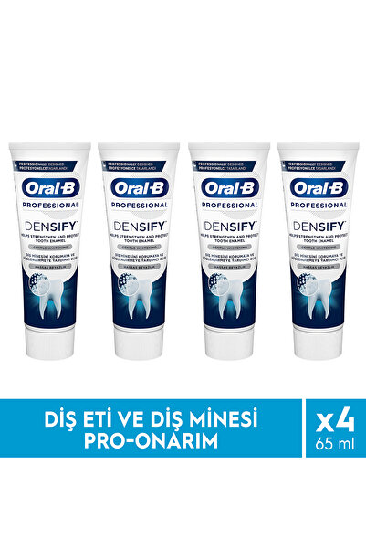 Oral-B Professional Densify Hassas Beyazlık Diş Macunu 65ml x 4 Adet
