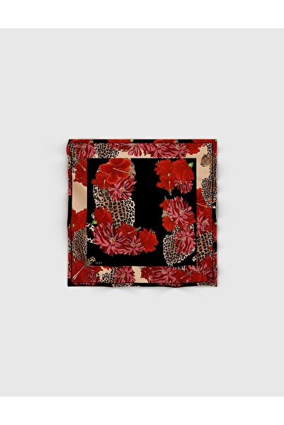 İLVİ Anubis Silk Twill Red Women's Bandana