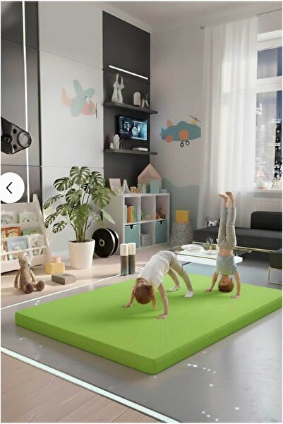 RevuBaby Çocuk Jimnastik Minderi 120x120x5 Cm 600 Denye Sıvı Geçirmez Kumaş K...