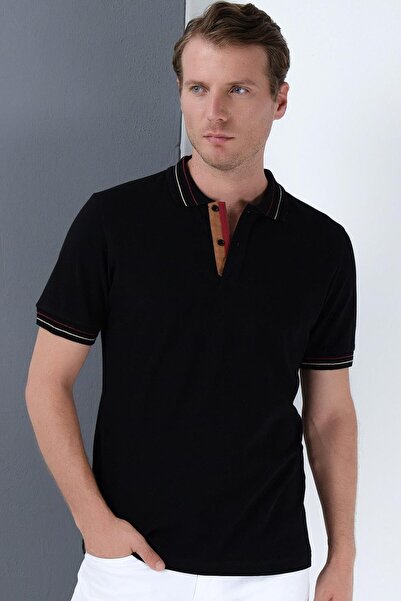 Dewberry T9567 Men's T-Shirt-Black