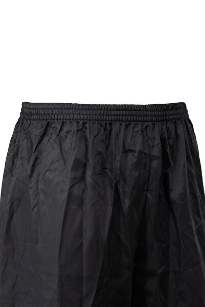 Oppland Men's Satin Fabric Shorts Solid Color Elastic Waistband No Pockets Relaxed Fit Lightweight Fabric