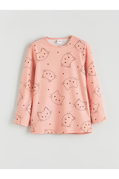 LC Waikiki Crew Neck Fleece Girl's Pajama Set