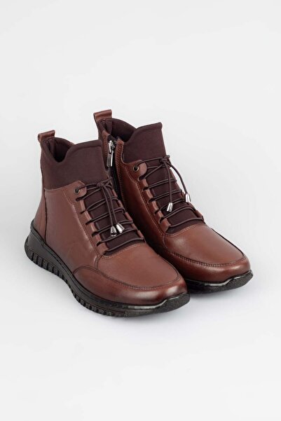 Adım Adım Γυναικείες μπότες με φερμουάρ από γνήσιο δέρμα