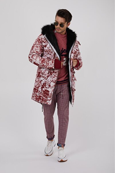 OPEN MAN Dağ Desenli Mont