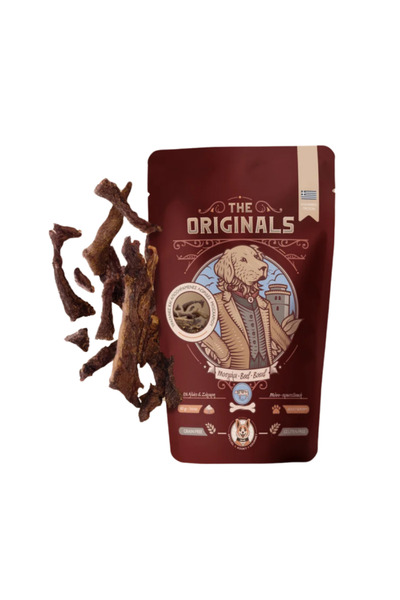 THE ORIGINALS Recompense pentru câini The Originals, Fâșii de vită uscată, 80 g