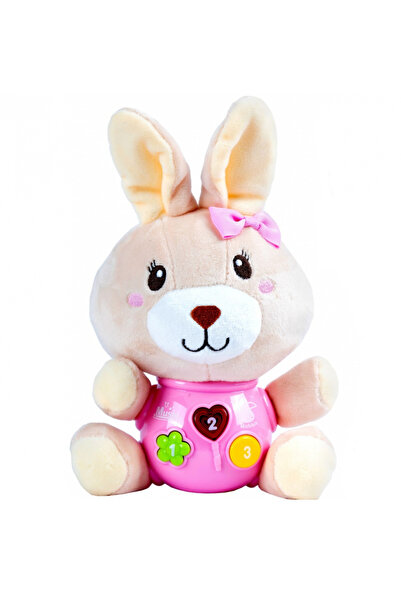 MalPlay Jucarie interactiva Little Rabbit, cu capul si membrele din plus, cu ...