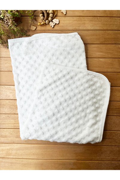 Berço Heart-Shaped Chickpea Cream Baby Blanket Cotton Single Layer Transitional Thin 90*90