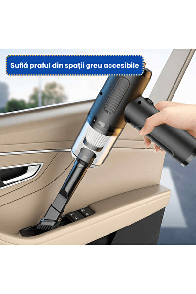 OferteTop 3-in-1 Cordless Car Vacuum Cleaner With Blowing Function And 3 Versatile Nozzles