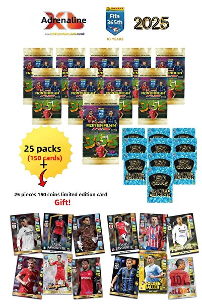 hediyecik بطاقات بانيني فيفا 365 أدرينالين إكس إل - بطاقات لاعبي كرة القدم ال...