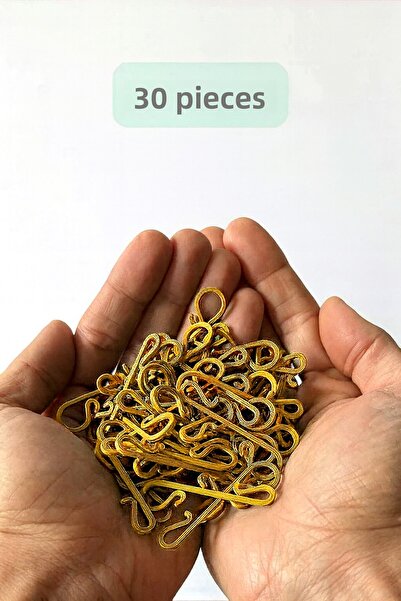 tredblock Χρυσό χρώμα Χριστουγεννιάτικο στολίδι Κρεμαστό άγκιστρο 30 τεμαχίων...