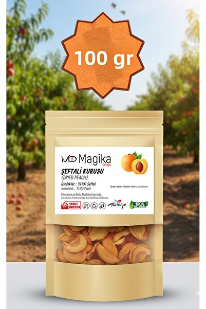 Magika Design 100 جرام من الخوخ المجفف الطبيعي، إنتاج محلي من الحصاد الطازج، ...
