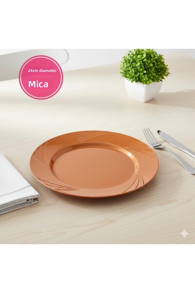 Ta-Fu Global Mica Colorful Plate Set of 6 24cm Diameter