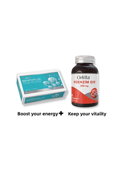 Dellavita Onvita Benfoplus 5-B Vitamin Complex + Onvita Q10 Coenzyme 200 Mg. Opportunity Product