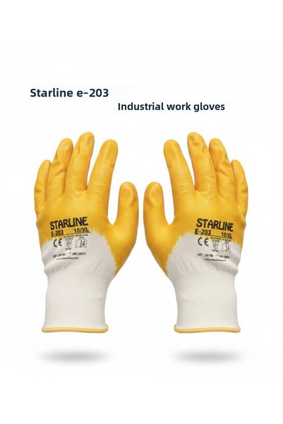 Starline E-203 Nitrile Gloves (12 Pairs) No:10